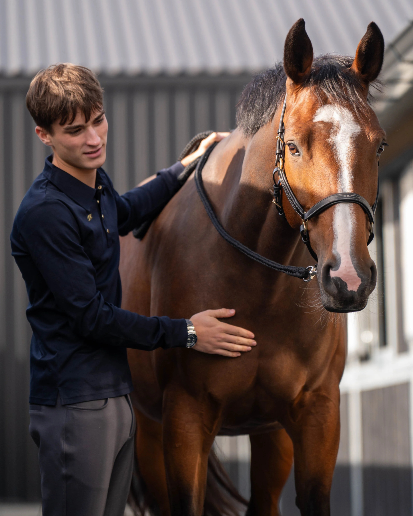 Lange mouwen polo mannen - Classic Couture