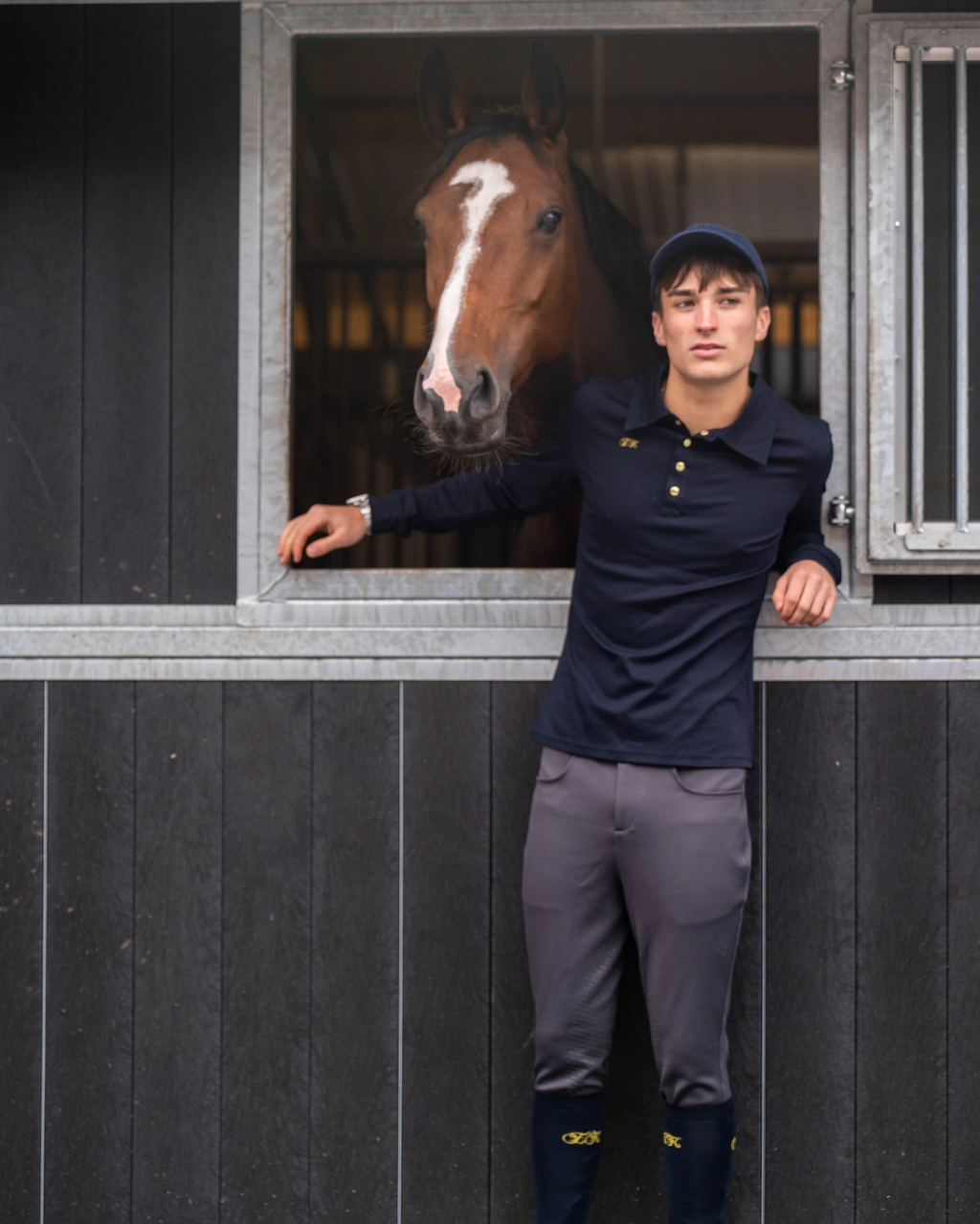 Long sleeve polo men - Classic Couture