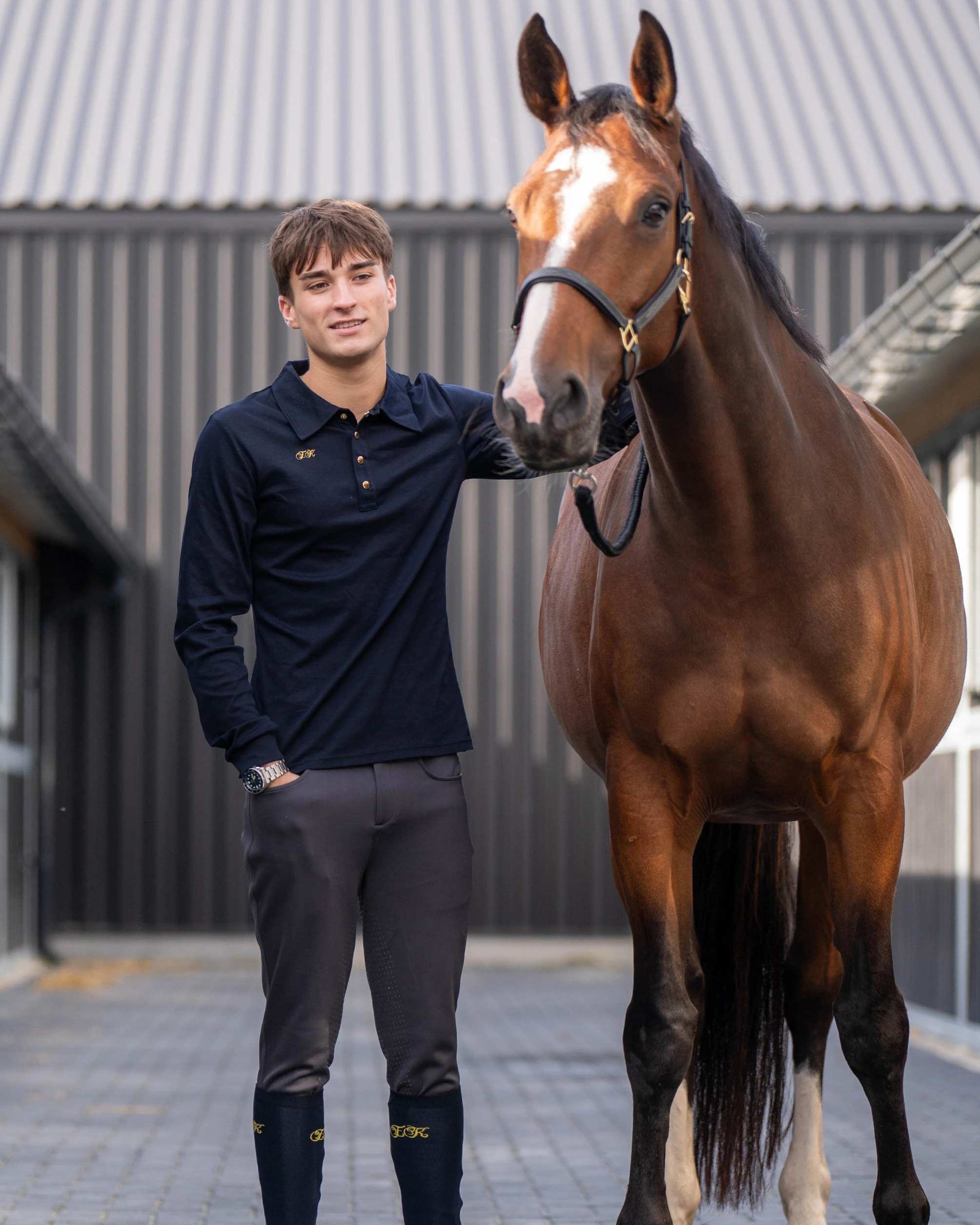 Lange mouwen polo mannen - Classic Couture